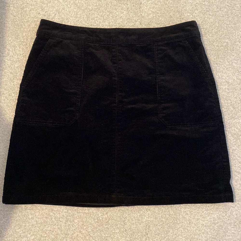 Boden Corduroy Skirt, black, US12